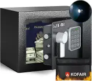 Safe Box for Home Safe (0.23 Cubic Feet) with Fireproof Bag, Personal Safe Box