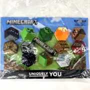 Minecraft Crocs Jibbitz Charms 13 Pack Steve Alex Enderman Creeper Mojang NEW