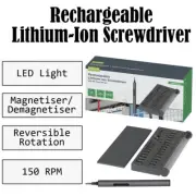 1 set 150RPM 3.6V Rechargeable Lithium-Ion Screwdriver with 55 Bits and Case