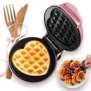 Mini Waffle Maker(Heart),Small Waffle Maker Keto,Mini Wafflera Iron for Kids ...