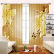 3D Flower Bubble8 Blockout Photo Curtain Print Curtains Drapes Fabric Window AU