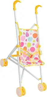 Doll Stroller Realistic Simulation Stroller for Pretend Play Lightweight Portable Design with Smooth Wheels for Role Play Imaginative Fun