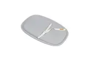 Childcare Soft Change Mat PU Foam Pad With Safety Strap - Grey