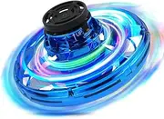 Flying Spinner, ioatiot Mini Flying UFO Toys with 360° Rotating and LED Lights, Toys for Boys Girls Birthday Outdoor Indoor Mini Drone (Blue)