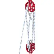 VEVOR Twin Sheave Block and Tackle 6600lbs Pulley 200Ft 7/16In Double Braid Rope
