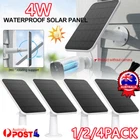 1-4x 4W 5V Solar Panels for Eufy Eufycam Cam E/2C/E/2 Pro Wall Mount Cable PowD7