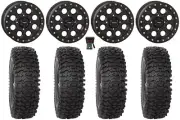 System 3 SB-7 15" Wheels Black (4+3) 35" RC500S Sticky Tires Can-Am Maverick X3