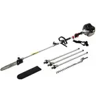 Giantz Petrol Pole Chainsaw Hedge Trimmer Pruner Chain Saw Brush Cutter 2 IN 1