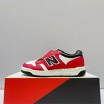 NEW BALANCE NB480童鞋 W楦 寬楦 免綁鞋帶 魔鬼氈 紅黑白 PHB480TT