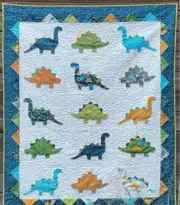 Dino Roar Quilt Pattern, Multi