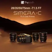 Thypoch Simera-C 28mm 35mm 50mm 75mm T1.5 Full Frame Cine Lens for Sony E-mount