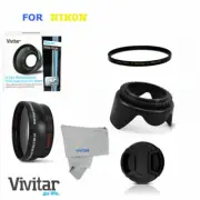 Wide Angle Macro Lens + UV Filter & Lens Hood for Nikon D5500 D7100 D7200 D3100