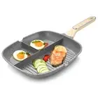 Nonstick Grill Pan, 3-in-1 Egg Pan 11 Inch Non Stick Skillet Pan, Heat Resist...