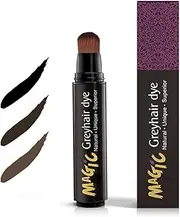 gowwim Temporary Hair Dye Pen Brushes, Hair Colour Touch Up Brushes, Instant Concealer, Grey White Hair Root (Dark Brown)