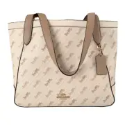 Coach Horse and Carriage Women's Tote Diagonal Print Bag Ice Cream E2154-C4061