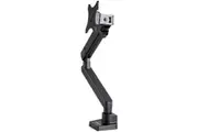 StarTech.com Desk Mount Monitor Arm with 2x USB 3.0 ports, Slim Single Monitor VESA Mount up to 34" (17.6lb/8kg) Display, C-Clamp/Grommet - Height -