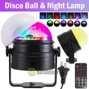 2IN1 Sound Activated Party Dj Lighting Ball Strobe Remote Control & Night Lamp