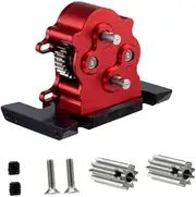 Transmission Gearbox RC Crawler Multipurpose Sturdy for SCX10 1:10 Double Gearbox Assembly for Remote Control Vehicle Parts, Red