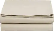 Elegant Comfort Premium Hotel 1-Piece, Luxury and Softest 1500 Thread Count Egyptian Quality Bedding Flat Sheet, Wrinkle-Free, Stain-Resistant 100% Hypoallergenic, California King, Cream