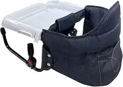 Iris Plaza Denim Table Chair with Tray