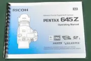Pentax 645Z Operating Manual: 112 Pages & Protective Covers!