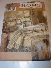 UNCUT SIMPLICITY Sewing Pattern 8898 CRAFTS FABRIC BEDDING PILLOW SHAM QUILT