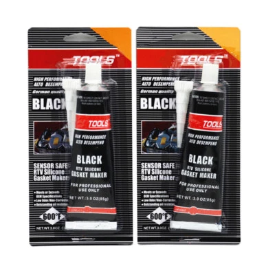 Car Engine Gasket High Temperature Silicone Sealant Rubber Moistureproof Glue BK (for: Jaguar)