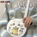 SEA LION自嘲玩偶烏薩奇小八吉伊卡哇卡通刺繡毛絨痛包單肩斜挎包 KOI6