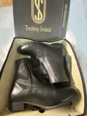 NIB $170 TredStep Ireland Zip Paddock Boots BlackNew-Old Stock Women 10.5(*read)