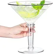 SAIAOKJ 48oz giant martini glass Plastic Clear extra large martini glass Perfect For Parties Gifts & Home Entertaining(1pcs)