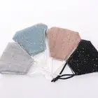Cotton Reusable Women Fashion Decorative Mask Glitter Sequin Party Face Masks