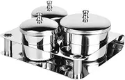ARTSEWPLY 1set Stainless Steel Nail Art Cleaning Cups Professional Dappen Dish for Manicure Portable Practical Nail Accessory for Remover and Liquid
