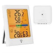 Indoor Outdoor Digital Thermometer Hygrometer Wireless, Smart Temperature and Hu