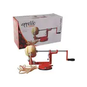 Appetito Apple Peeler & Corer Stainless Steel Blade with Suction Base-Red