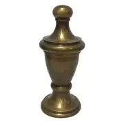 , Inc. Simple Vase Design Finial for Lamp Shade, F-5061AB-1, Antique Brass