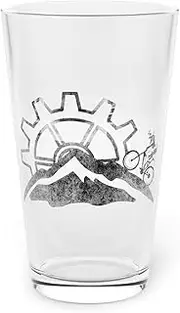 Teegarb Letter Blanket Novelty Nostalgic Hills Bicycling Riding Biker Humorous Mount Pedaling Lover Men Women Pint Glass, 16oz 16oz