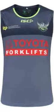 Canberra Raiders 2022 NRL Mens Steel Training Singlet Sizes S-5XL BNWT