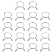 Fuel Line Hose Clips, 30Pcs 12mm 304 Stainless Steel Tubing Spring Clamps