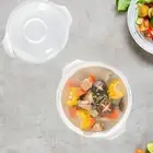 Microwave Rice Cooker Steamer Microwave Mixing Bowls for Ramen Quinoa Office