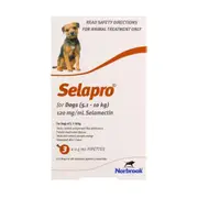 Selapro Flea & Worming Spot On Treatment 5.1-10kg Dog 6pk