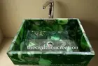 "Natural Green Agate Sink Wash Basin – Quartz Stone Wash Basin | Luxury Stone"