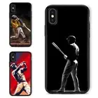Anti scratch Case For iPhone XS 11 12 13 14 15 16 Pro Max sports baseball colour