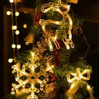 在飛比找蝦皮購物優惠-Providence- LED圣诞装饰灯圣诞老人雪人造型橱窗