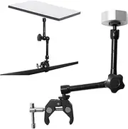 Starlink Mini Mount/Roof Rack Mount, Adjustable Angle/Height Clamp with Adapter, 11'' Magic Arm for Pickup Truck with Bracket, Cruise Ship, Roof, Camping Travel
