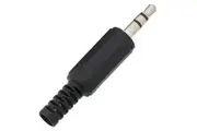Avico - Plug 3.5 Stereo DIY Soft Plastic Plug Black