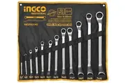Ingco Offset Ring Spanner Set 12 Pcs Trade - HKSPA3142
