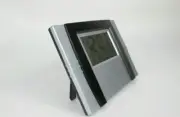 LED Digital Display Office/Desk Alarm Date Clock Time Temperature Black Silver