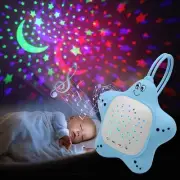 Portable Baby White Noise Sound Machine, Rechargeable Baby Soother with Projecto