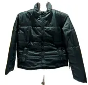 Adidas Ladies Short Puffer Jacket in Green Size 14