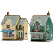 SUPERMARKET & SHOP Steam Train OO / HO 1/72 scale Card KIT SUPERQUICK B 27